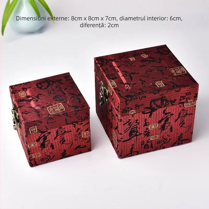 Cutie cadou din lemn, stil chinezesc, tehnică de imprimare