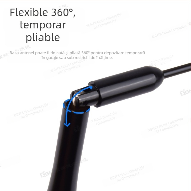 Antena pentru vehicul SM-510B, două segmente, câștig înalt 3.2/5.2 dBi, putere 50W