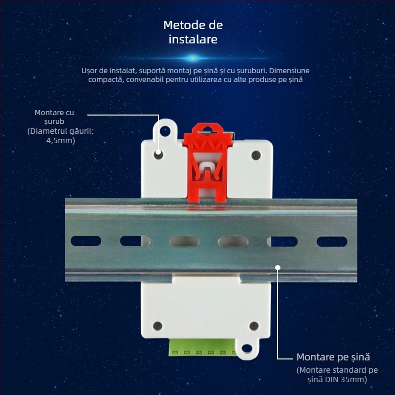 RS485 hub cu 1-16 canale, modul repetor cu izolare optoelectronica, amplificator de semnal, anti-interferențe și protecție la fulgere
