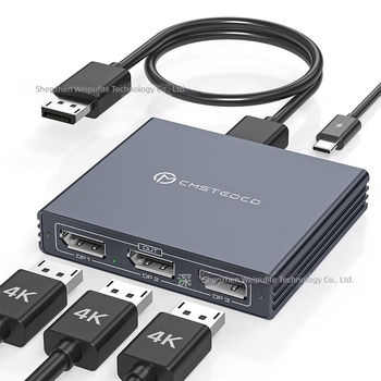 Distribuitor DP Vipfit Sp510 cu intrare DP și 3 ieșiri DP 1.4, suport 4K60