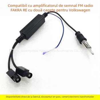 Adaptor de semnal pentru antenă FM Evoresn/Yisen VW-18 – VW/Audi, Fakra RE2, cupru