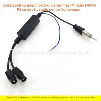 Adaptor de semnal pentru antenă FM Evoresn/Yisen VW-18 – VW/Audi, Fakra RE2, cupru