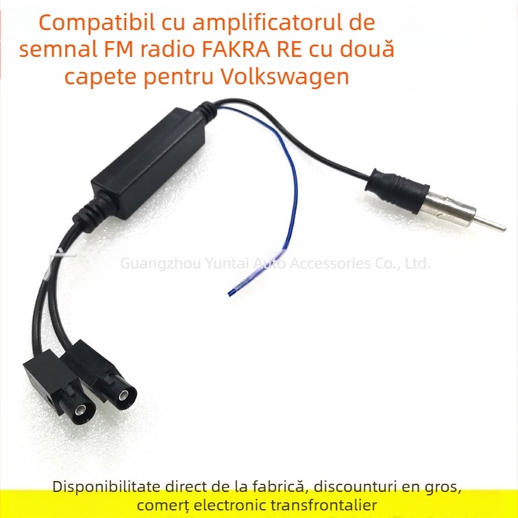 Adaptor de semnal pentru antenă FM Evoresn/Yisen VW-18 – VW/Audi, Fakra RE2, cupru