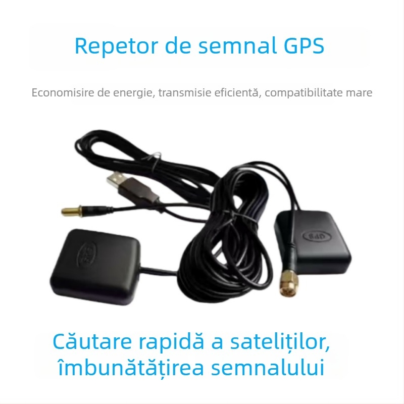 Navigator auto Beidou GPS cu amplificator, navigație portabilă cu antenă și transponder de semnal