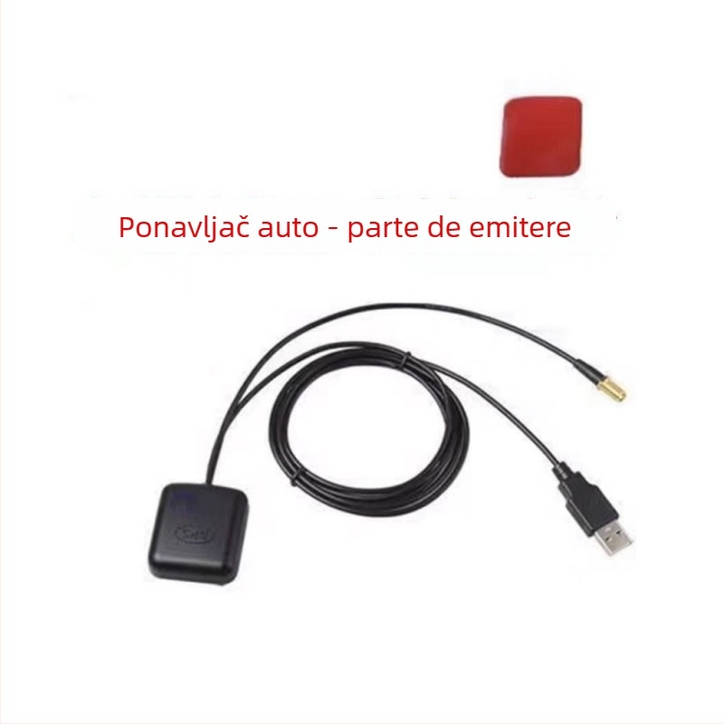 Navigator auto Beidou GPS cu amplificator, navigație portabilă cu antenă și transponder de semnal