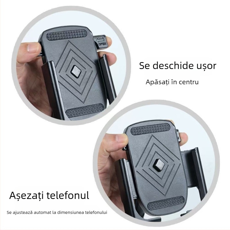 Suport pentru telefon pentru biciclete și motociclete electrice, din aliaj de aluminiu, universal, fixare prin șuruburi, personalizabil
