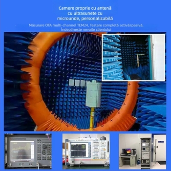 Antena UAV cu polarizare circulară, 2,4 GHz, 12 dB câștig, impedanță 50 Ω, SWR ≤ 2.0