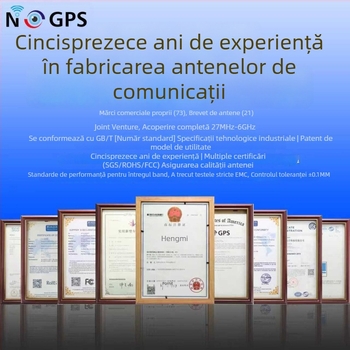 Antena UAV cu polarizare circulară, 2,4 GHz, 12 dB câștig, impedanță 50 Ω, SWR ≤ 2.0