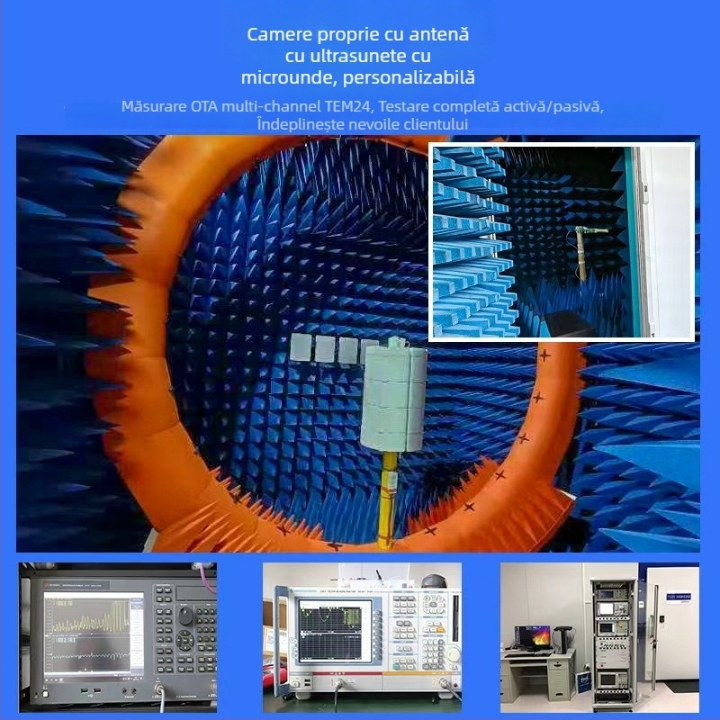 Antena UAV cu polarizare circulară, 2,4 GHz, 12 dB câștig, impedanță 50 Ω, SWR ≤ 2.0