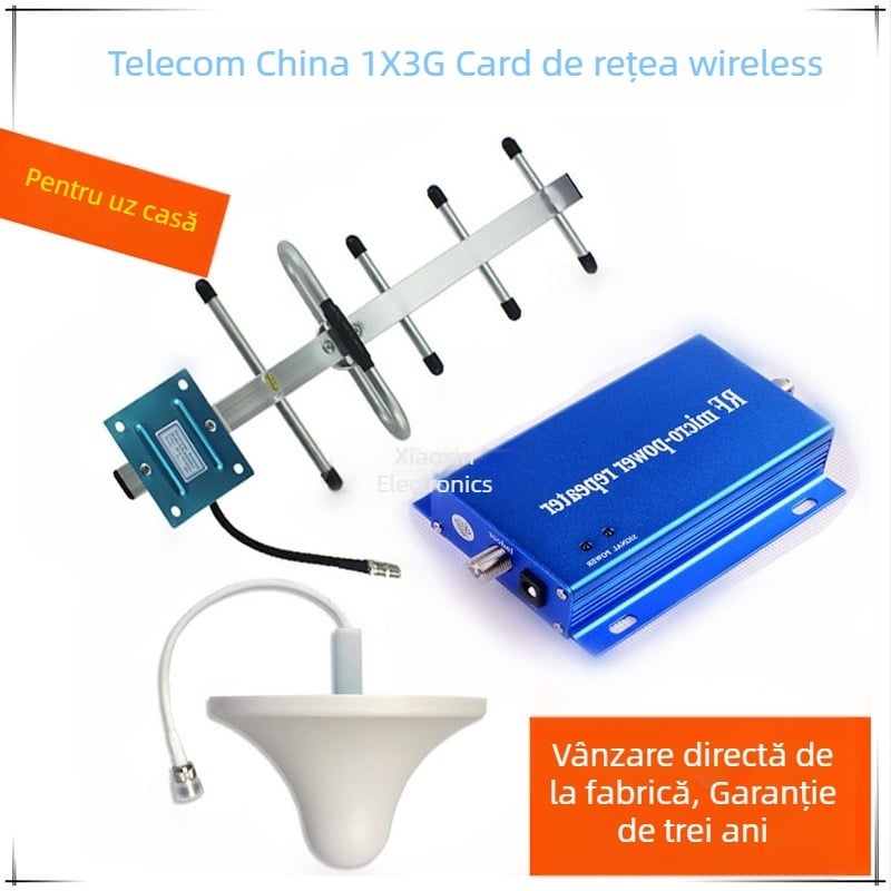 Amplificator semnal mobil CDMA850, 3G, intervale frecvențe 824-849/869-894 MHz, acoperire 100-300 m², Wi‑Fi 802.11n