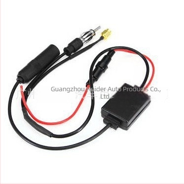 Amplificator de antenă FM pentru mașină, compatibil universal, montaj pe bază de pastă, 12V, marcă Hailis