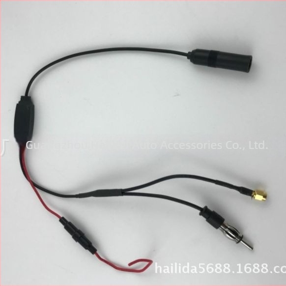 Amplificator de antenă FM pentru mașină, compatibil universal, montaj pe bază de pastă, 12V, marcă Hailis