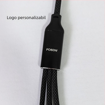 Adaptor OTG Type-C cu 3 porturi – Încărcare rapidă 60W, Transfer de date, Alimentare externă