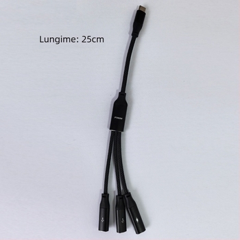 Adaptor OTG Type-C cu 3 porturi – Încărcare rapidă 60W, Transfer de date, Alimentare externă