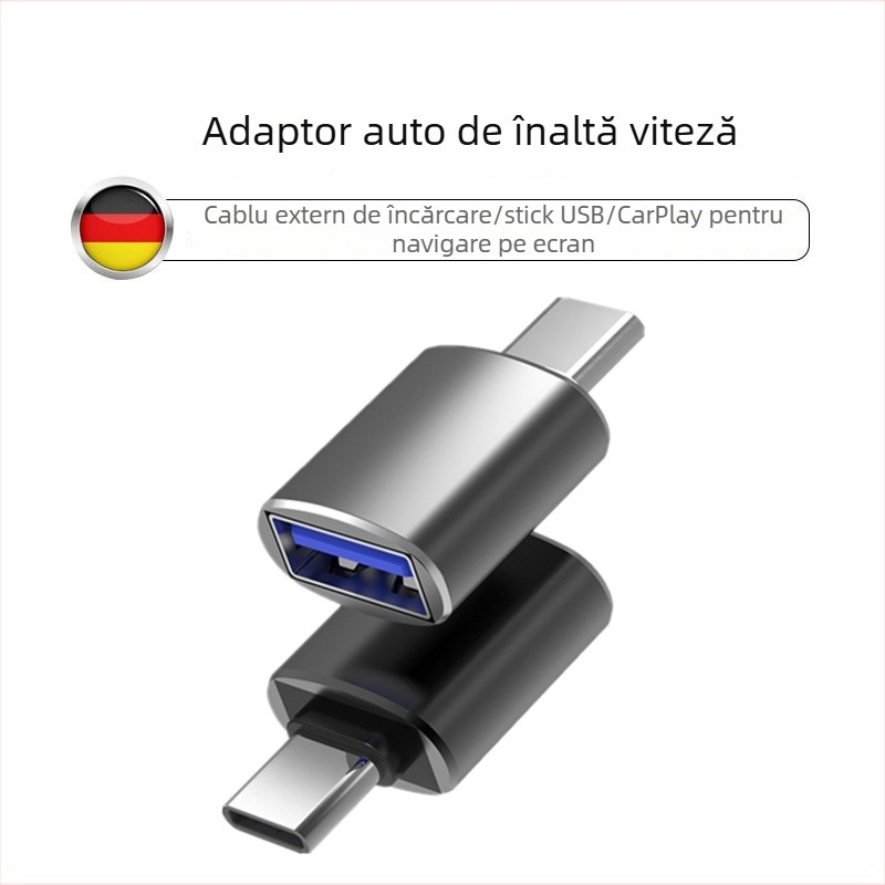Convertor auto Type-C la USB 3.0 pentru transfer de date și încărcare (Brand: AiiTdia; Model: TPC 3.0; Compatibil: TYPE-C)