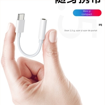 Adaptor Type-C la 3,5 mm pentru căști pentru dispozitive Android și Apple – compatibil cu Vivo, Oppo, Redmi K50 (Yikanglong)