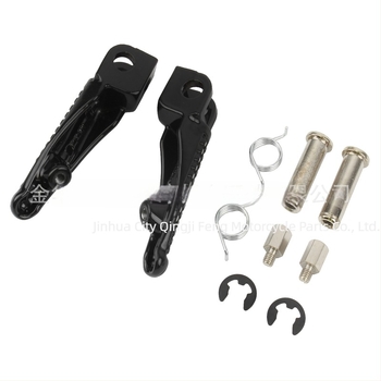 Pedale frontale pentru motocicletă Kawasaki Ninja Z1000 și ZX6R, oțel inoxidabil, finisaj vopsit, antiderapant