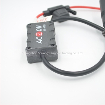 Amplificator de semnal pentru antena radio auto, compatibil cu toate radiourile, instalație cu plug, 12V, 1A, brand ACZON