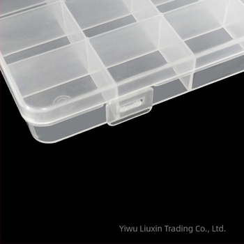 Cutie transparentă PP cu 42 compartimente, cu capac, pentru mărgele și piese mici