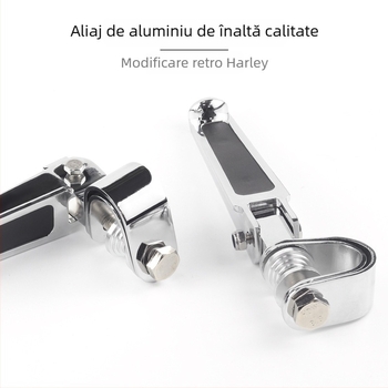 Pedală frontală pentru motocicletă Harley, pliabilă din aluminiu, suport pentru picior cu protecție