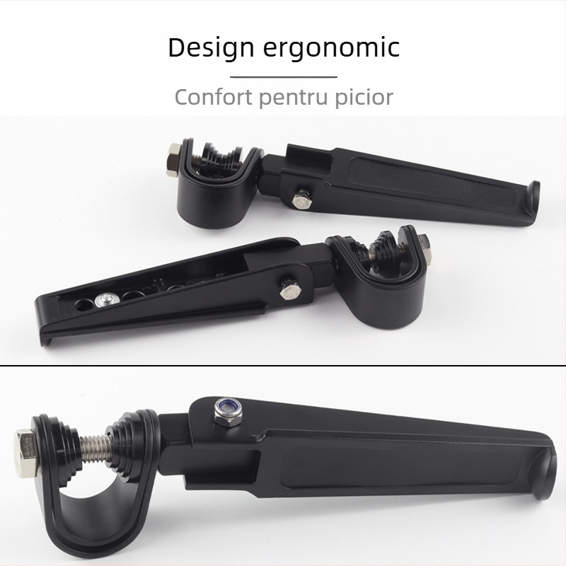 Pedală frontală pentru motocicletă Harley, pliabilă din aluminiu, suport pentru picior cu protecție