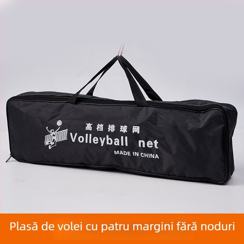 Plasă de volei cu patru margini, din nylon, portabilă pentru antrenamente în aer liber