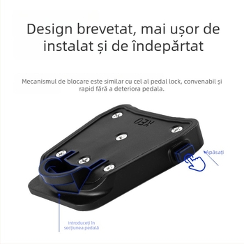 Convertor pedale pentru bicicletă de șosea SPD/LOOK către pedala plată – reglabil, model ppz03, material PA6+GF30%