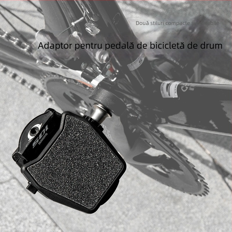 Convertor pedale pentru bicicletă de șosea SPD/LOOK către pedala plată – reglabil, model ppz03, material PA6+GF30%