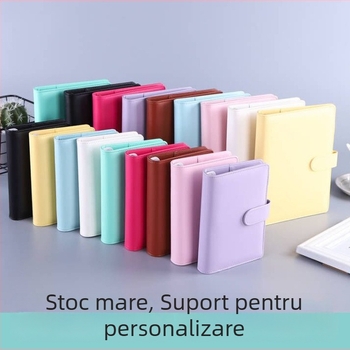 Carnet de notițe cu copertă din piele sintetică, legare cu adeziv, hârtie 80 g/m², 100 pagini, model HJ-12