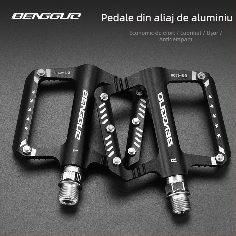 Pedale metalice pentru biciclete MTB și de drum, model 4208