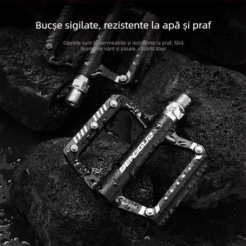 Pedale metalice pentru biciclete MTB și de drum, model 4208
