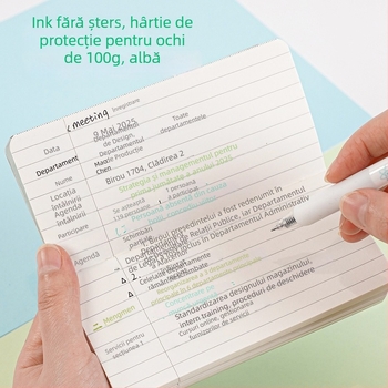 Caiet Shifa – planner de birou și studiu, legare cu foi detașabile, 50–100 pagini, personalizabil