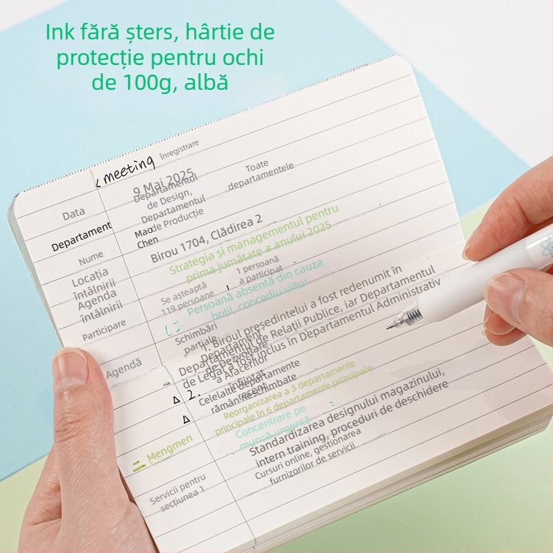 Caiet Shifa – planner de birou și studiu, legare cu foi detașabile, 50–100 pagini, personalizabil