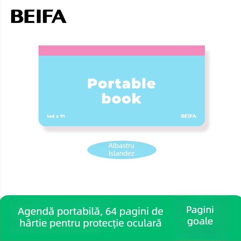 Caiet Shifa – planner de birou și studiu, legare cu foi detașabile, 50–100 pagini, personalizabil