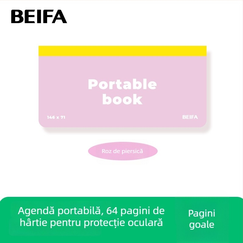 Caiet Shifa – planner de birou și studiu, legare cu foi detașabile, 50–100 pagini, personalizabil