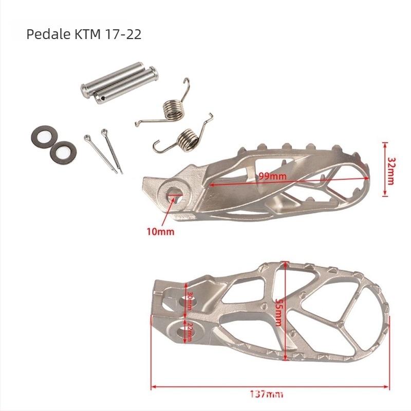 Pedale spate KTM Husqvarna – aliaj de aluminiu, placare electrolitică, marcă Tmqwag, compatibile cu KTM Husqvarna