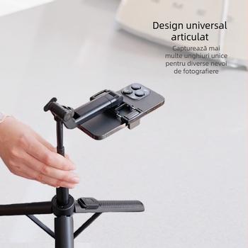 Stativ selfie Bluetooth pentru telefon T1 cu bază de podea – aliaj de aluminiu, extensibil, telecomandă inclusă, potrivit pentru exterior, acasă, birou și live