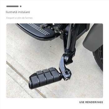 Pedal frontal pentru seria Harley – aliaj de aluminiu, placare electrolitică, marca JH