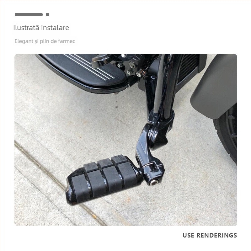 Pedal frontal pentru seria Harley – aliaj de aluminiu, placare electrolitică, marca JH