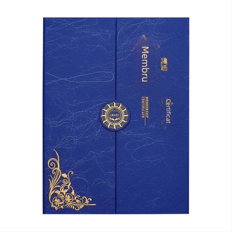 Copertă din hârtie pentru certificat de premiu New enterprise treasure pentru elevi, profesori, funcționari și personal corporativ