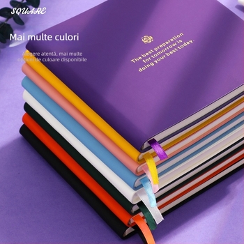 Caiet cu husă PU, cusută cu ață, hârtie albă 100 g/m², modelul 12004