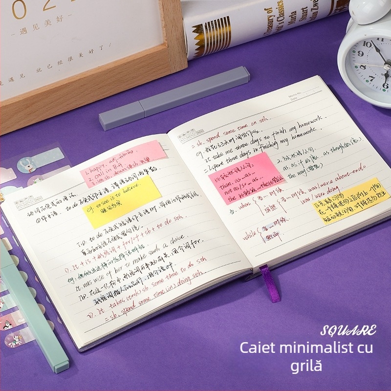 Caiet cu husă PU, cusută cu ață, hârtie albă 100 g/m², modelul 12004