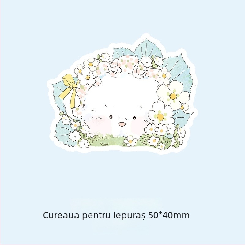 Marubeni Home Clip acrilic pentru planner – desen animat drăguț, design orizontal, clip pentru jurnal