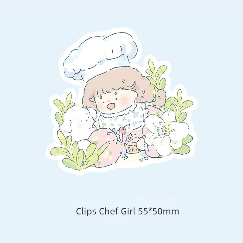 Marubeni Home Clip acrilic pentru planner – desen animat drăguț, design orizontal, clip pentru jurnal