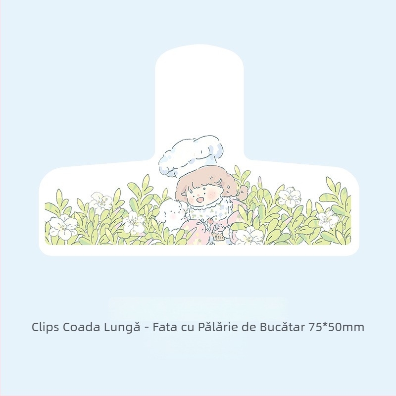 Marubeni Home Clip acrilic pentru planner – desen animat drăguț, design orizontal, clip pentru jurnal