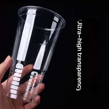 Pahar PET de unică folosință, diametru 107 mm, capacitate 1000 ml, pahar mare pentru ceai cu lapte și ceai de fructe, pahar Torch, 32 oz