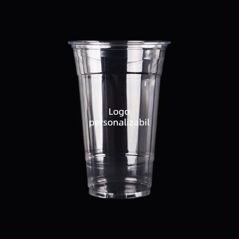 Pahar PET de unică folosință, diametru 107 mm, capacitate 1000 ml, pahar mare pentru ceai cu lapte și ceai de fructe, pahar Torch, 32 oz