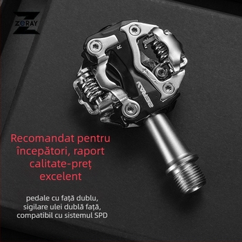 RockBros ZP-108S pedale cu închidere automată pentru biciclete de munte și șosea, corp din oțel molibdenic