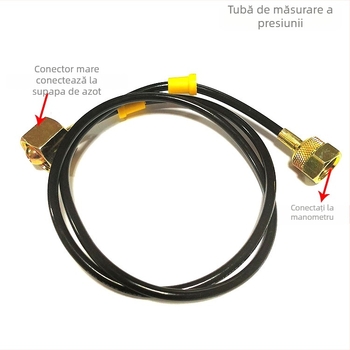 Kit de manometru pentru azot pentru ciocane hidraulice Ronghua, compatibil cu ciocane 68/100/135, Model General, Tip Altul, Domeniu de măsurare 1, Precizie 1