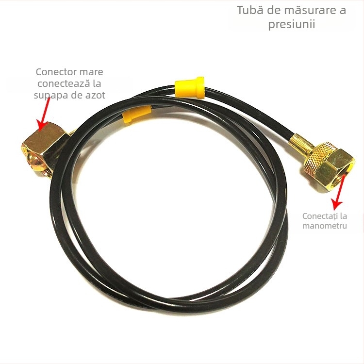 Kit de manometru pentru azot pentru ciocane hidraulice Ronghua, compatibil cu ciocane 68/100/135, Model General, Tip Altul, Domeniu de măsurare 1, Precizie 1